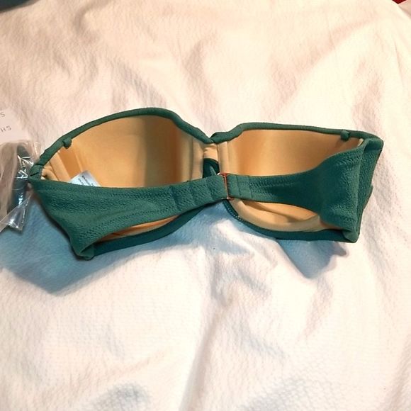 NWT STRAPLESS UNDERWIRE LIGHTLY PADDED BIKINI SWIMSUIT SWIM BRA TOP - Picture 4 of 5